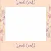 Pastel Floral 037 Selfie Frame Small - 90cm X 60cm -Halloween Costumes Shop 900 x 600 pastal floral frame peach int v1 ref