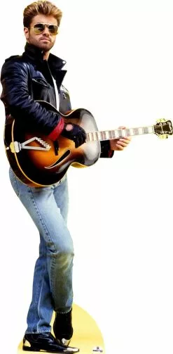 George Michael With Guitar 838 Celebrity Cutout