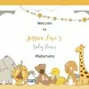 Animals Baby Shower 380 Welcome Board Small - 90cm X 60cm 1 Animals Baby Shower 380 Welcome Board Small - 90cm X 60cm -Halloween Costumes Shop animals baby shower 380 ref