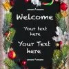 Christmas Welcome Sign 280 90cm X 60cm -Halloween Costumes Shop christmas welcome board 280 your text ref