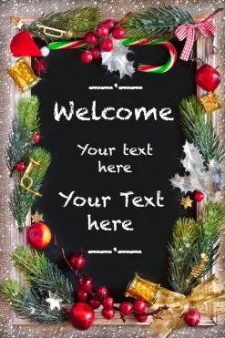 Christmas Welcome Sign 280 90cm X 60cm