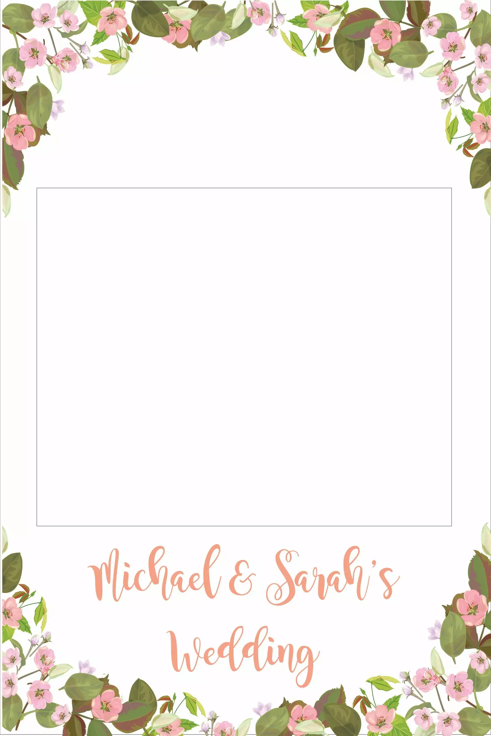Flower Garden 001 Selfie Frame Small - 90cm X 60cm 3 Flower Garden 001 Selfie Frame Small - 90cm X 60cm