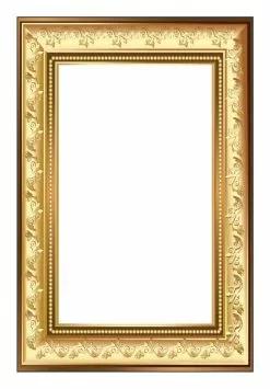 Gold Ornate Design Selfie Frame Small - 90cm X 60cm