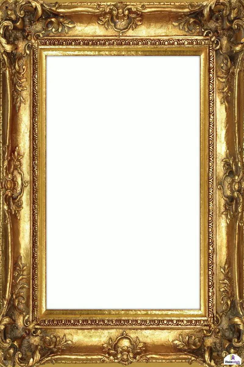Gold Floral Design 390 Selfie Frame Small - 90cm X 60cm 3 Gold Floral Design 390 Selfie Frame Small - 90cm X 60cm
