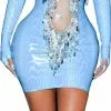 Kim Kardashian Blue Dress 209 Cutout -Halloween Costumes Shop kim kardashian 209 sample 1