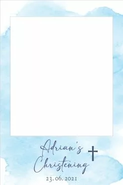 Light Blue Watercolour 309 Selfie Frame - 90cm X 60cm