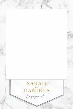 Marble & Gold 307 Selfie Frame- Selfie Frame - 90cm X 60cm