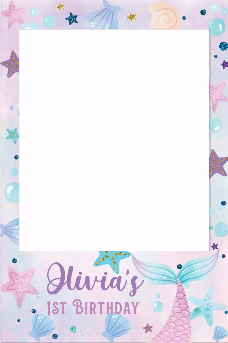 Mermaid Tail 306 Selfie Frame - 90cm X 60cm 3 Mermaid Tail 306 Selfie Frame - 90cm X 60cm