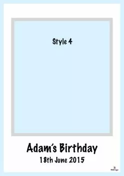 Polaroid Selfie Frame - 115cm X 80cm -Halloween Costumes Shop polaroid selfie frame style 4 lge