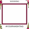 Rose Wedding Selfie Frame Small - 90cm X 60cm 1 Rose Wedding Selfie Frame Small - 90cm X 60cm -Halloween Costumes Shop rose wedding lge corflute 3