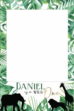 Safari Black & Gold Silhouette 303 Selfie Frame - 90cm X 60cm