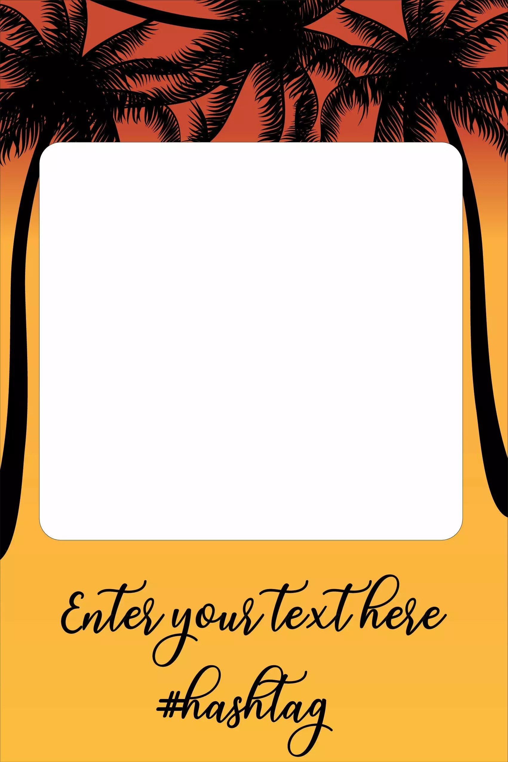 Sunset Palms 157 Selfie Frame Small - 90cm X 60cm 3 Sunset Palms 157 Selfie Frame Small - 90cm X 60cm