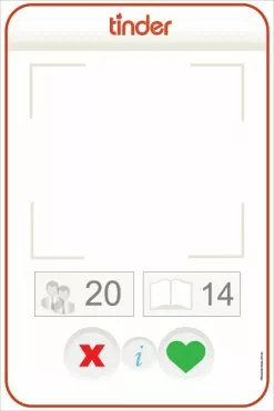 Tinder Selfie Frame - Large 110cm X 80cm