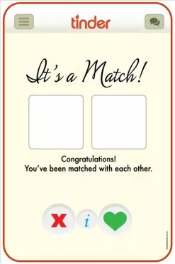 Tinder Selfie Frame - Extra Large Self Standing Cutout 190cm X 90cm